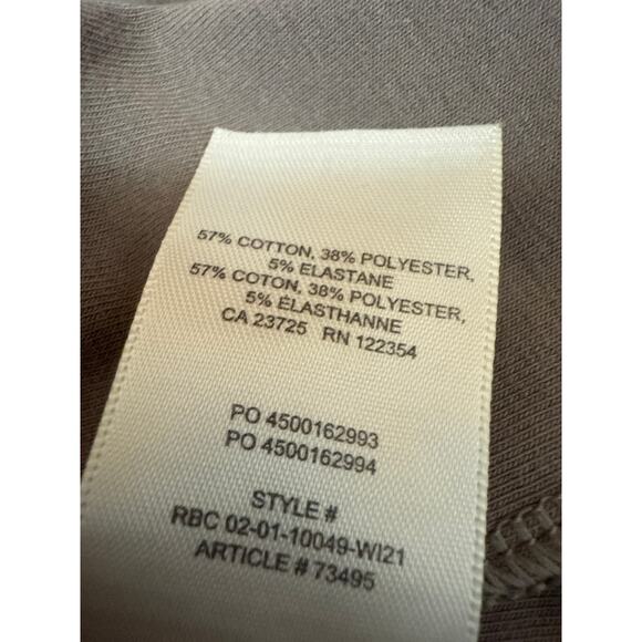 Aritzia Sunday Best Tan Taupe Long Sleeve 1/4 Zip Turtleneck Crop Top Size M - Picture 4 of 4